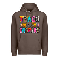 Coffee teach love inspire Premium Hoodie - Zillion Design Studio