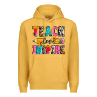Mustard teach love inspire Premium Hoodie - Zillion Design Studio