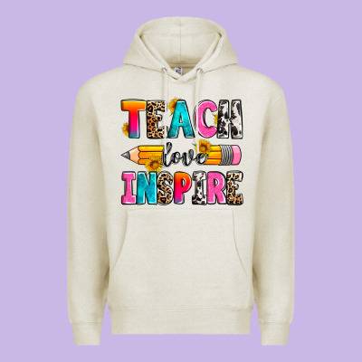 Teach Love Inspire Premium Hoodie Designed By Zillion Design Studio