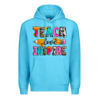 Ocean Blue teach love inspire Premium Hoodie - Zillion Design Studio