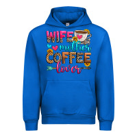 Cobalt wife mother coffee lover Urban Hoodie - Zillion Design Studio