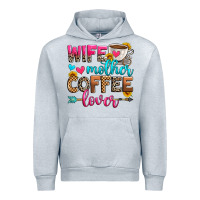 Heather Grey wife mother coffee lover Urban Hoodie - Zillion Design Studio