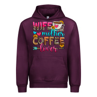 Mauve Wine wife mother coffee lover Urban Hoodie - Zillion Design Studio