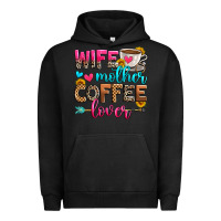 Pigment Black wife mother coffee lover Urban Hoodie - Zillion Design Studio