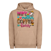 Pigment Burro wife mother coffee lover Urban Hoodie - Zillion Design Studio