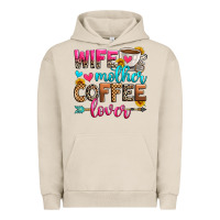 Pigment French Oak wife mother coffee lover Urban Hoodie - Zillion Design Studio