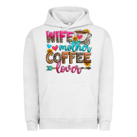 Pigment Lunar Rock wife mother coffee lover Urban Hoodie - Zillion Design Studio