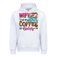 White wife mother coffee lover Urban Hoodie - Zillion Design Studio