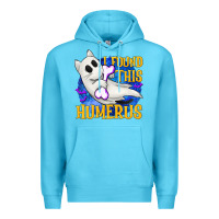 Ocean Blue I Found This Humerus Premium Hoodie - texasbilliewilder