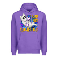 Purple I Found This Humerus Premium Hoodie - texasbilliewilder
