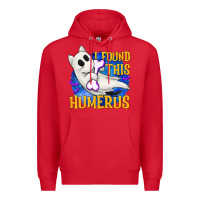 Red I Found This Humerus Premium Hoodie - texasbilliewilder