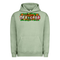 Pigment Oil Green Mexicana Urban Hoodie - texasbilliewilder