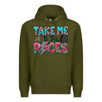 Army Green take me to the races Premium Hoodie - Zillion Design Studio