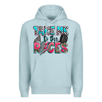 Blue Mist take me to the races Premium Hoodie - Zillion Design Studio
