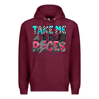 Burgundy take me to the races Premium Hoodie - Zillion Design Studio