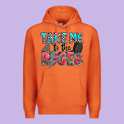 Take Me To The Races Premium Hoodie Designed By Zillion Design Studio