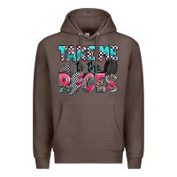Coffee take me to the races Premium Hoodie - Zillion Design Studio