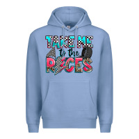 Colony Blue take me to the races Premium Hoodie - Zillion Design Studio