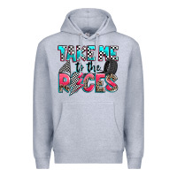 Heather Grey take me to the races Premium Hoodie - Zillion Design Studio