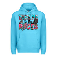 Ocean Blue take me to the races Premium Hoodie - Zillion Design Studio