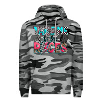 Slate Camo take me to the races Premium Hoodie - Zillion Design Studio