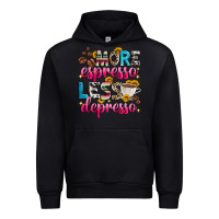 Black more espresso less depresso Urban Hoodie - Zillion Design Studio