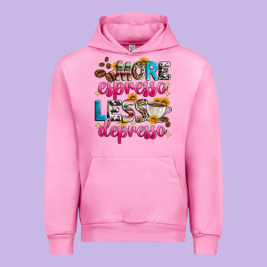 More Espresso Less Depresso Urban Hoodie Designed By Zillion Design Studio
