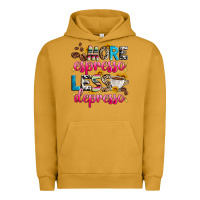 Pigment Peanut Butter more espresso less depresso Urban Hoodie - Zillion Design Studio