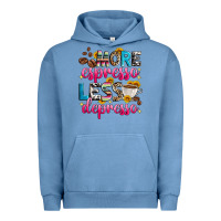 Pigment Pebble Blue more espresso less depresso Urban Hoodie - Zillion Design Studio