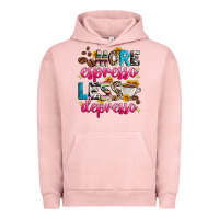 Pigment Salmon more espresso less depresso Urban Hoodie - Zillion Design Studio