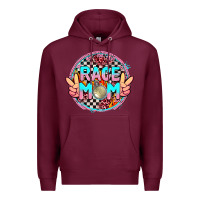 Burgundy race mom Premium Hoodie - AdoDesignShop