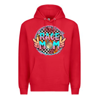 Red race mom Premium Hoodie - AdoDesignShop