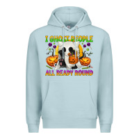 Blue Mist I Ghost People All Ready Round Premium Hoodie - texasbilliewilder