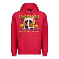 Cardinal I Ghost People All Ready Round Premium Hoodie - texasbilliewilder