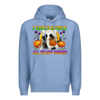 Colony Blue I Ghost People All Ready Round Premium Hoodie - texasbilliewilder