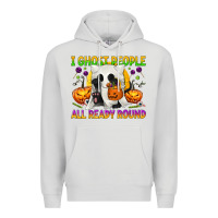 Dove Grey I Ghost People All Ready Round Premium Hoodie - texasbilliewilder