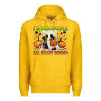 Lemon I Ghost People All Ready Round Premium Hoodie - texasbilliewilder