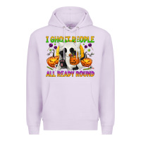 Lilac I Ghost People All Ready Round Premium Hoodie - texasbilliewilder