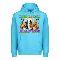 Ocean Blue I Ghost People All Ready Round Premium Hoodie - texasbilliewilder