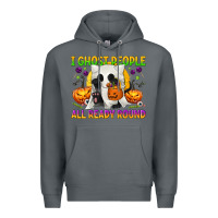 Rock I Ghost People All Ready Round Premium Hoodie - texasbilliewilder