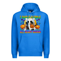 True Royal I Ghost People All Ready Round Premium Hoodie - texasbilliewilder