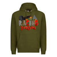 Army Green racing season Premium Hoodie - Zillion Design Studio