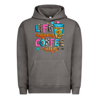 Pigment Tornado life happens coffee helps Urban Hoodie - Zillion Design Studio