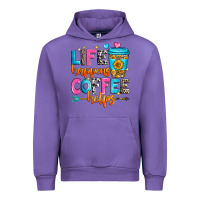 Tulip life happens coffee helps Urban Hoodie - Zillion Design Studio