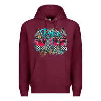 Burgundy race wife Premium Hoodie - Zillion Design Studio