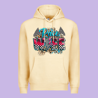 Race Wife Premium Hoodie Designed By Zillion Design Studio