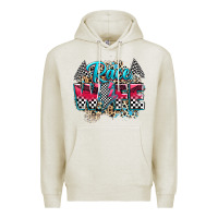 Oatmeal Heather race wife Premium Hoodie - Zillion Design Studio
