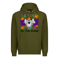 Army Green I Ghost People All Year Round Premium Hoodie - texasbilliewilder
