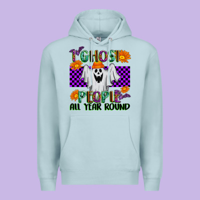 I Ghost People All Year Round Premium Hoodie Designed By Texasbilliewilder