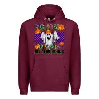 Burgundy I Ghost People All Year Round Premium Hoodie - texasbilliewilder